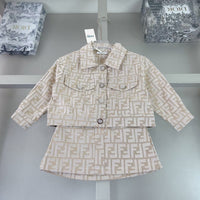 Fendy Toupe Tan denim set