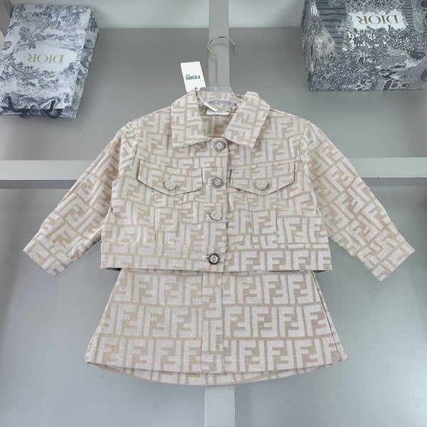 Fendy Toupe Tan denim set