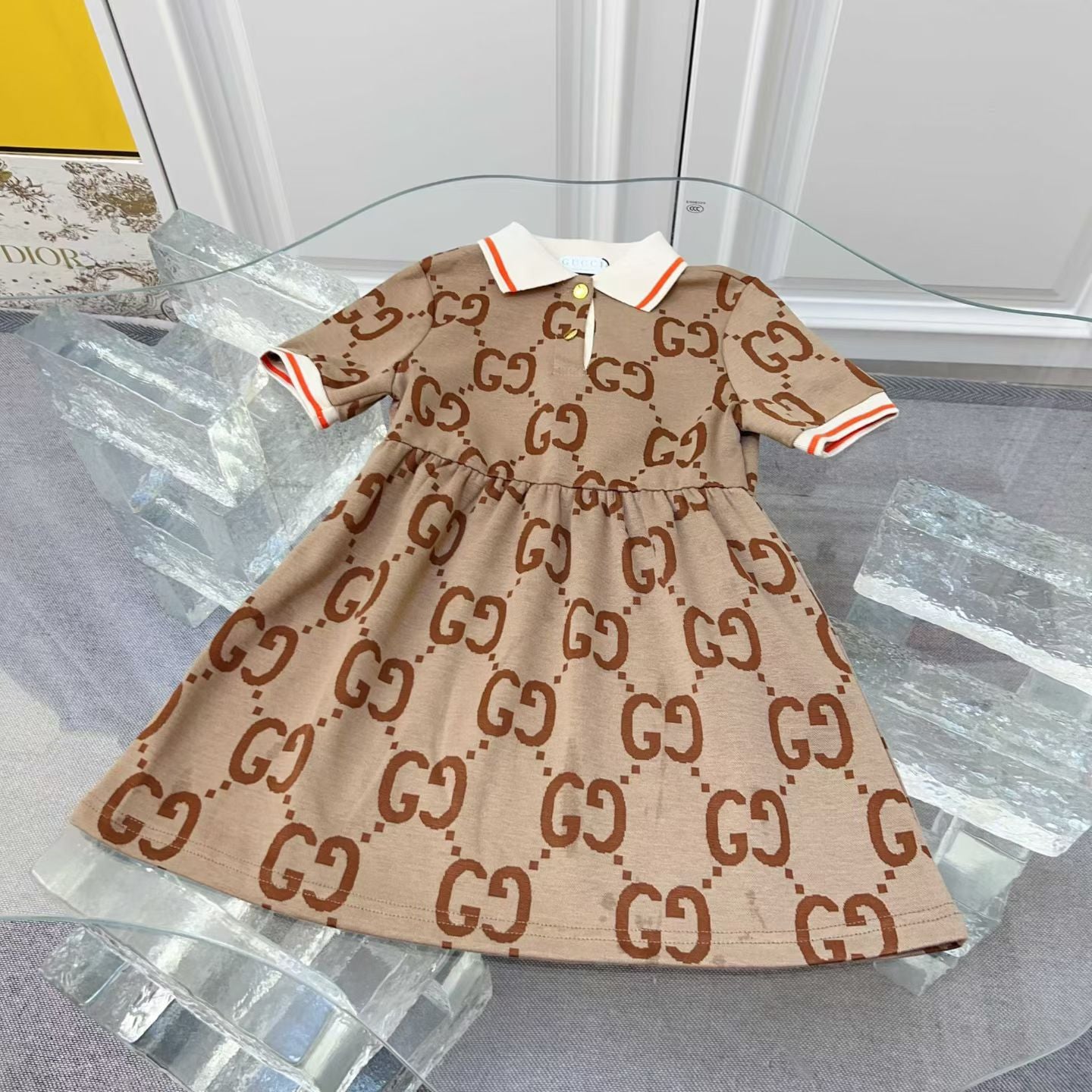 G Jumbo Collar Dress