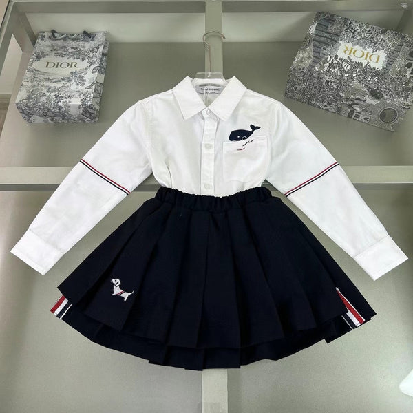 Thom Pleated Skirt Set