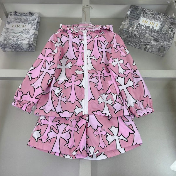 Chrome Pink Cross Set
